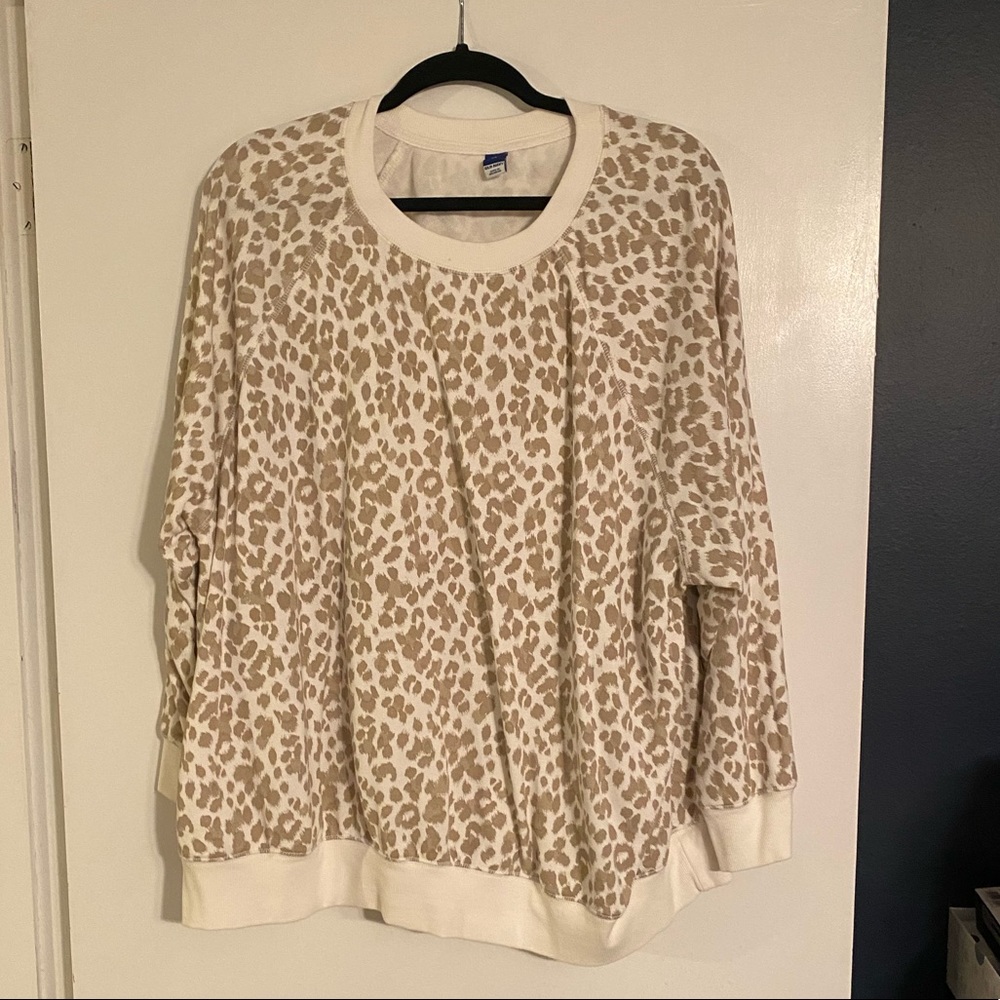 Old Navy Leopard Print Sweatshirt